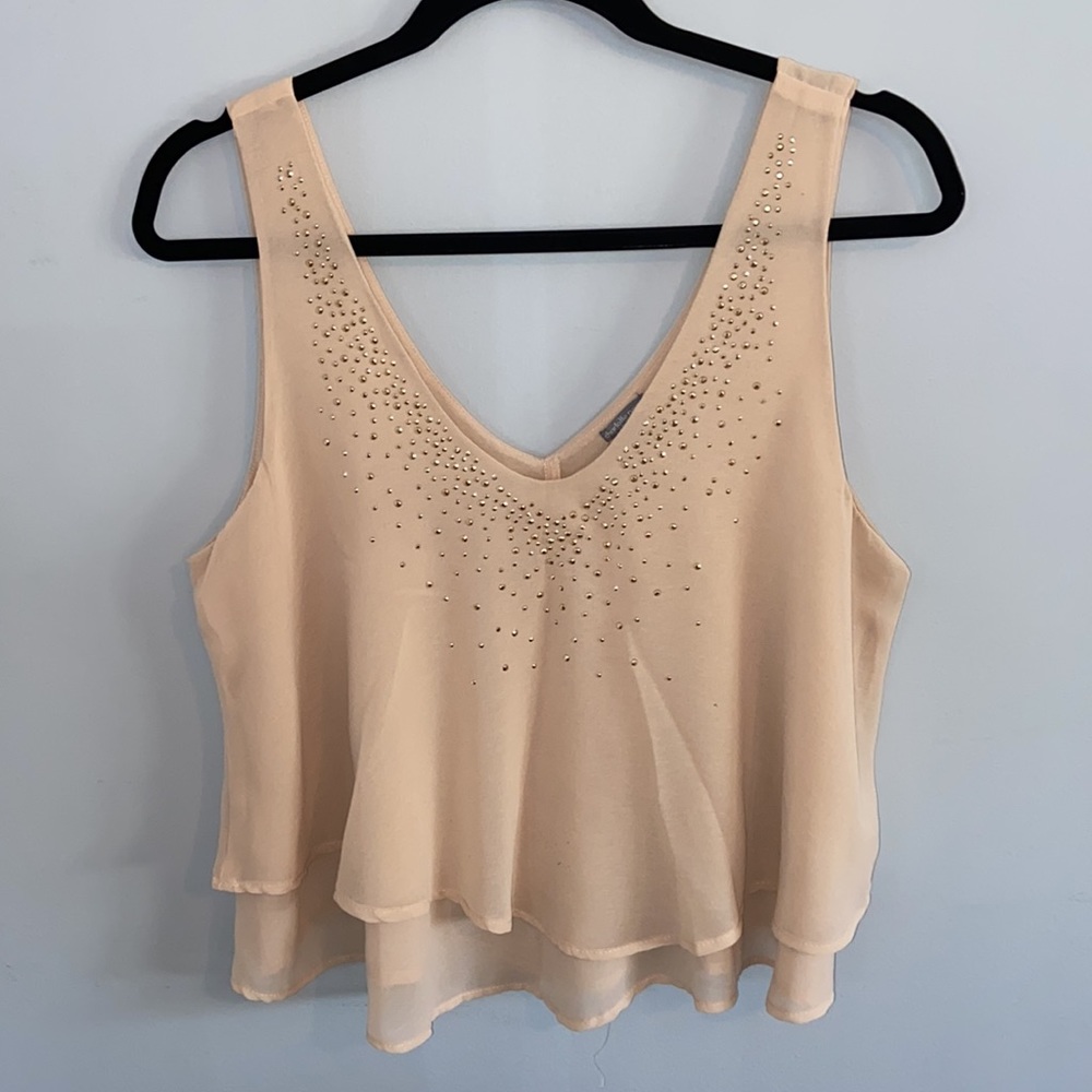 Charlotte Russe - V-Neck Tank Top - L